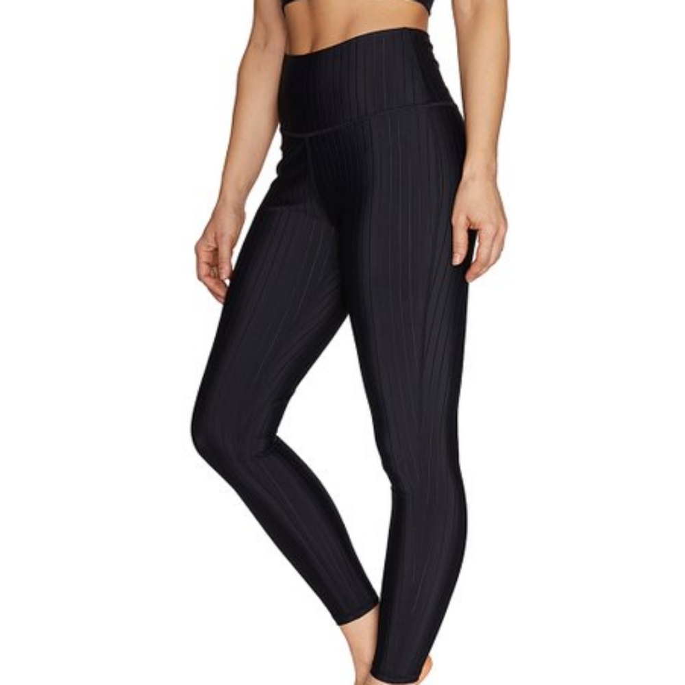 Betsey Johnson Ribbed Black Leggings